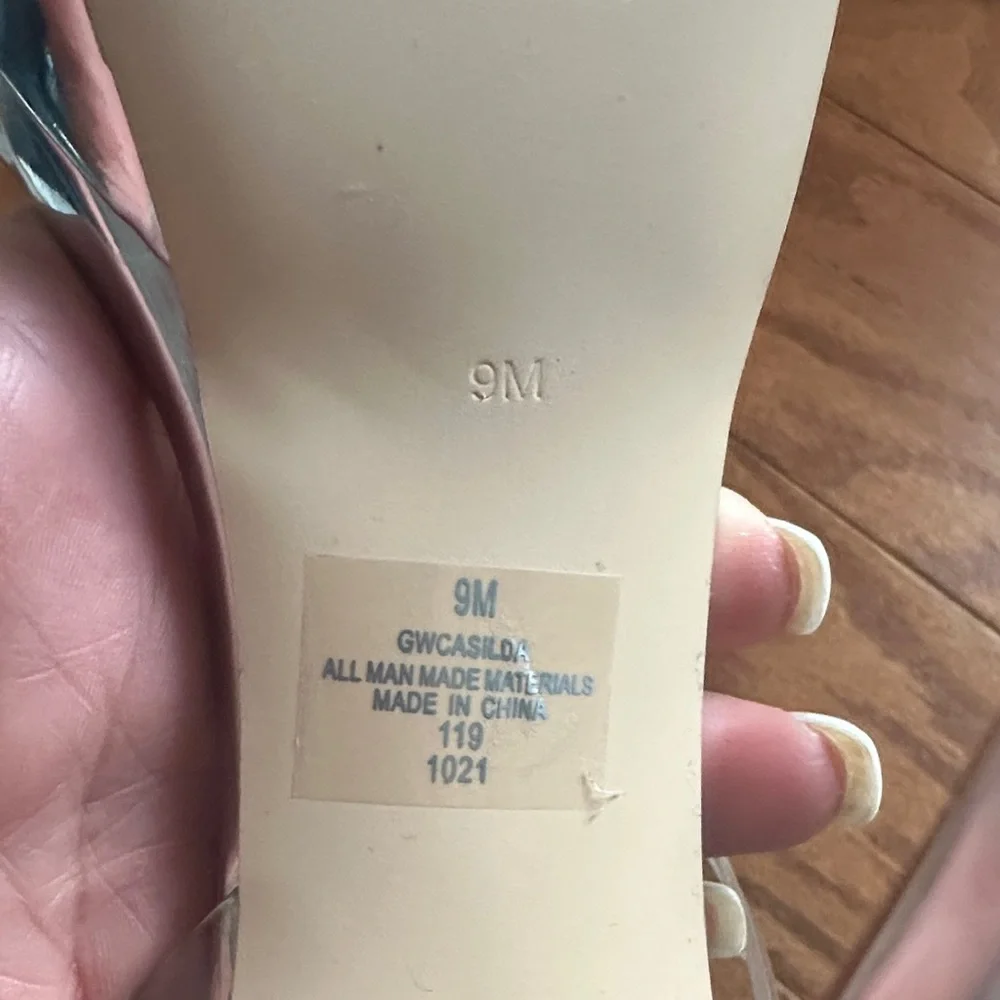 Guess Silver Strappy High Heels - Picture 5 of 5